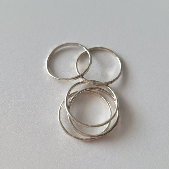 James Avery Jewelry James Avery Sterling Silver Hammered Stackable